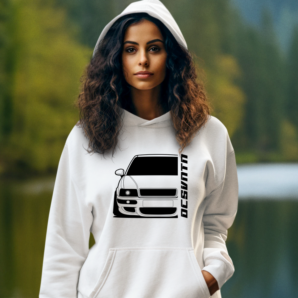 5.	Audi 80 RS2 B4 Hoodie mit Print, Auto Hoodie für Audi Fans Baujahr 1994