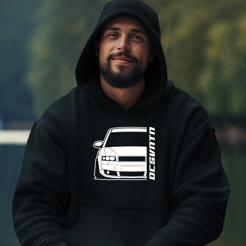 5.	Audi A4 B6 S-Line 8E Hoodie mit Print, Auto Hoodie für Audi Fans Baujahr 2003