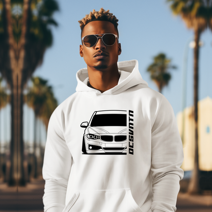 BMW F34 3er GT Hoodie mit Print, Auto Hoodie für BMW Fans Baujahr 2013