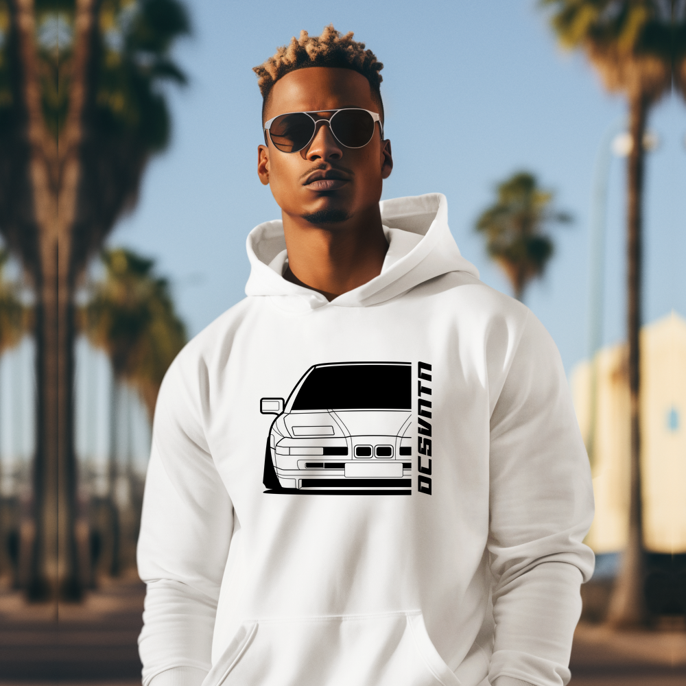 BMW E31 8er T-Shirt mit Print, Car Shirt für BMW Fans Baujahr 1995