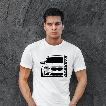 BMW M2 F87 Coupe T-Shirt mit Print, Car Shirt für BMW Fans Baujahr 2016