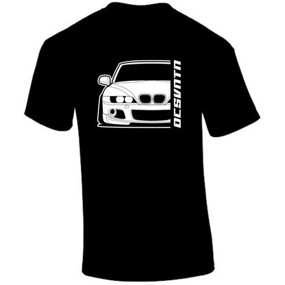 BMW Z3 M E36/7 T-Shirt Vorderseite mit Schriftzug, schwarzes Car Shirt Design