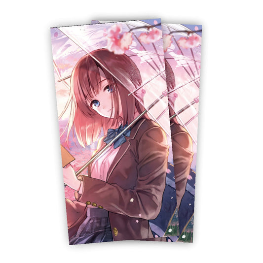 Manga Pink Umbrella B-Säulenskin Ansicht