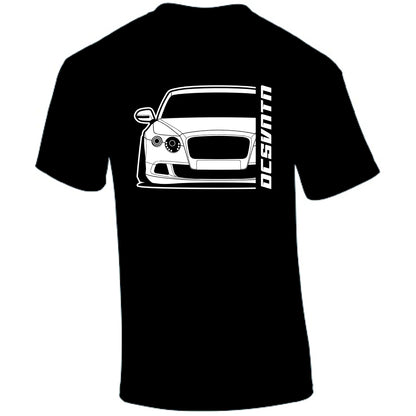Bentley Continental GT Speed 2014 T-Shirt schwarz mit Luxury Car Silhouette
