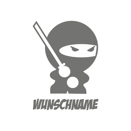 Baby Ninja Wunschname – Baby Sticker