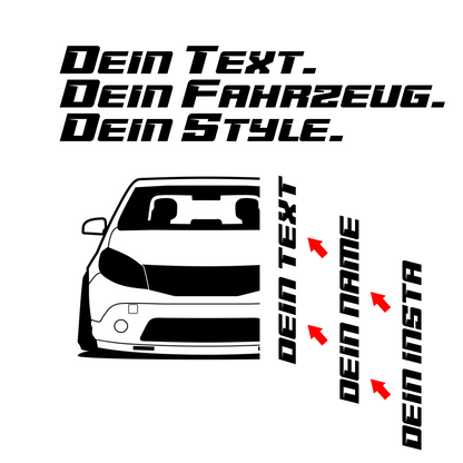 Dacia Sandero BJ 2008 – personalisierbares Shirt & Hoodie