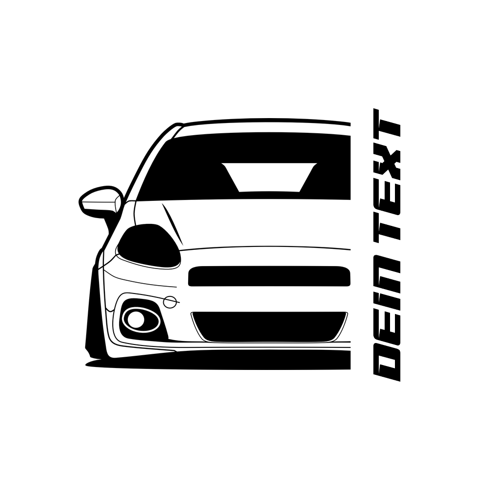 Fiat Grande Punto Abarth BJ 2005 – personalisierbares Shirt & Hoodie