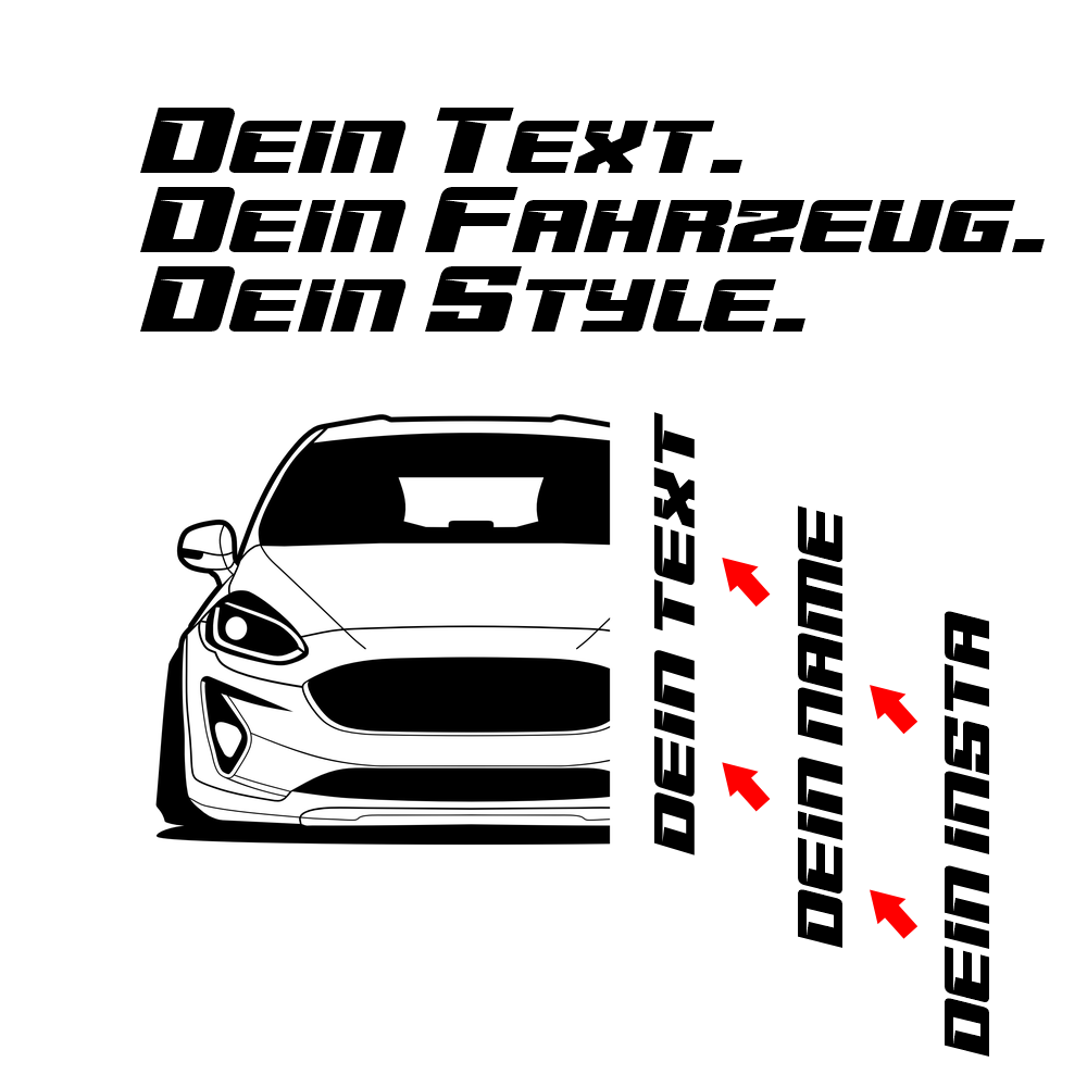 Ford Fiesta MK8 BJ 2017 – schwarzes Shirt