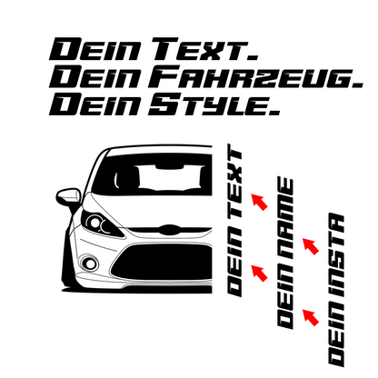 Ford Fiesta MK7 BJ 2008 – schwarzes Shirt