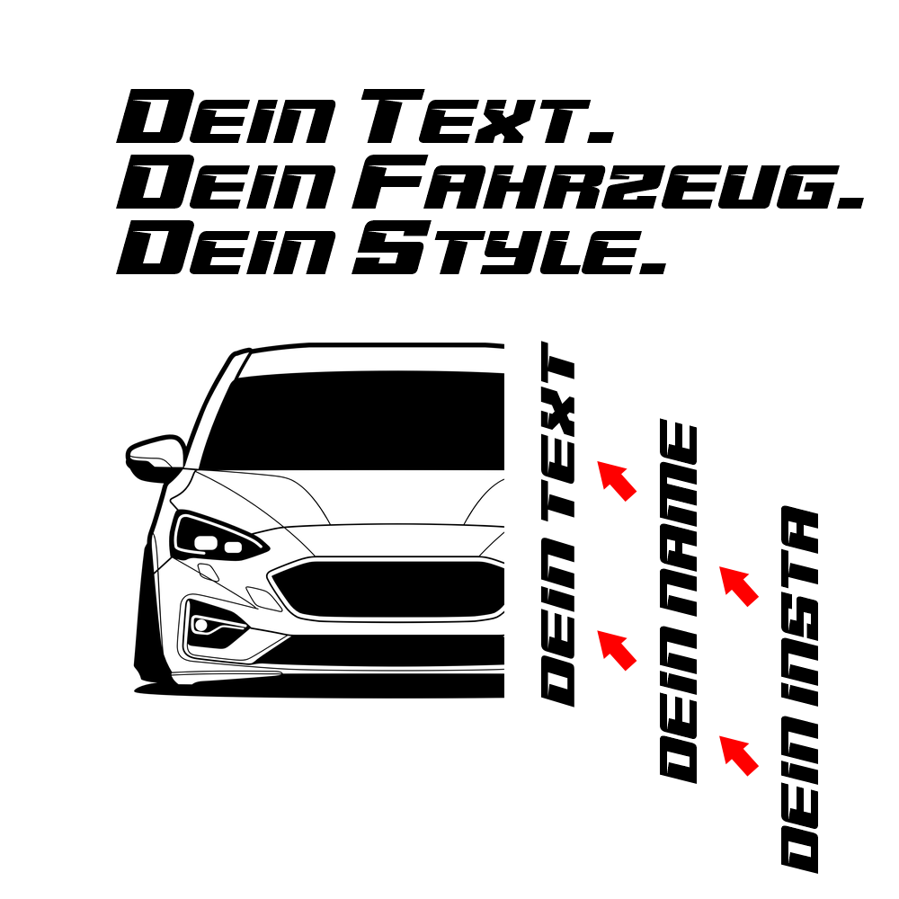 Ford Focus ST BJ 2019 – schwarzes Shirt