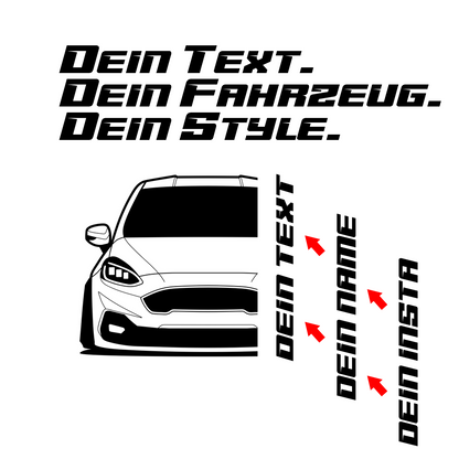 Ford Fiesta ST MK8 BJ 2018 – schwarzes Shirt