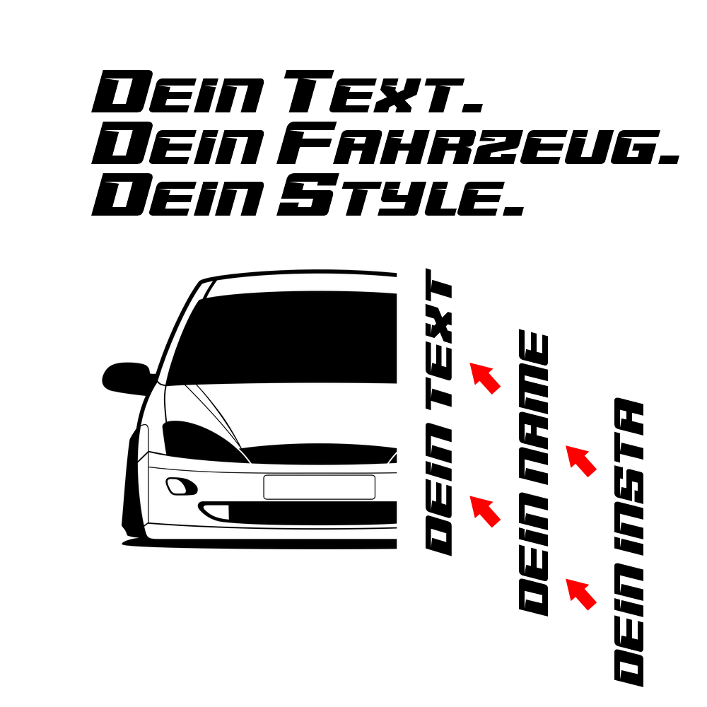 Ford Focus MK1 BJ 1998 – personalisierbares Shirt & Hoodie