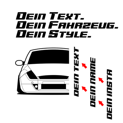 Ford Streetka BJ 2003 – personalisierbares Shirt & Hoodie