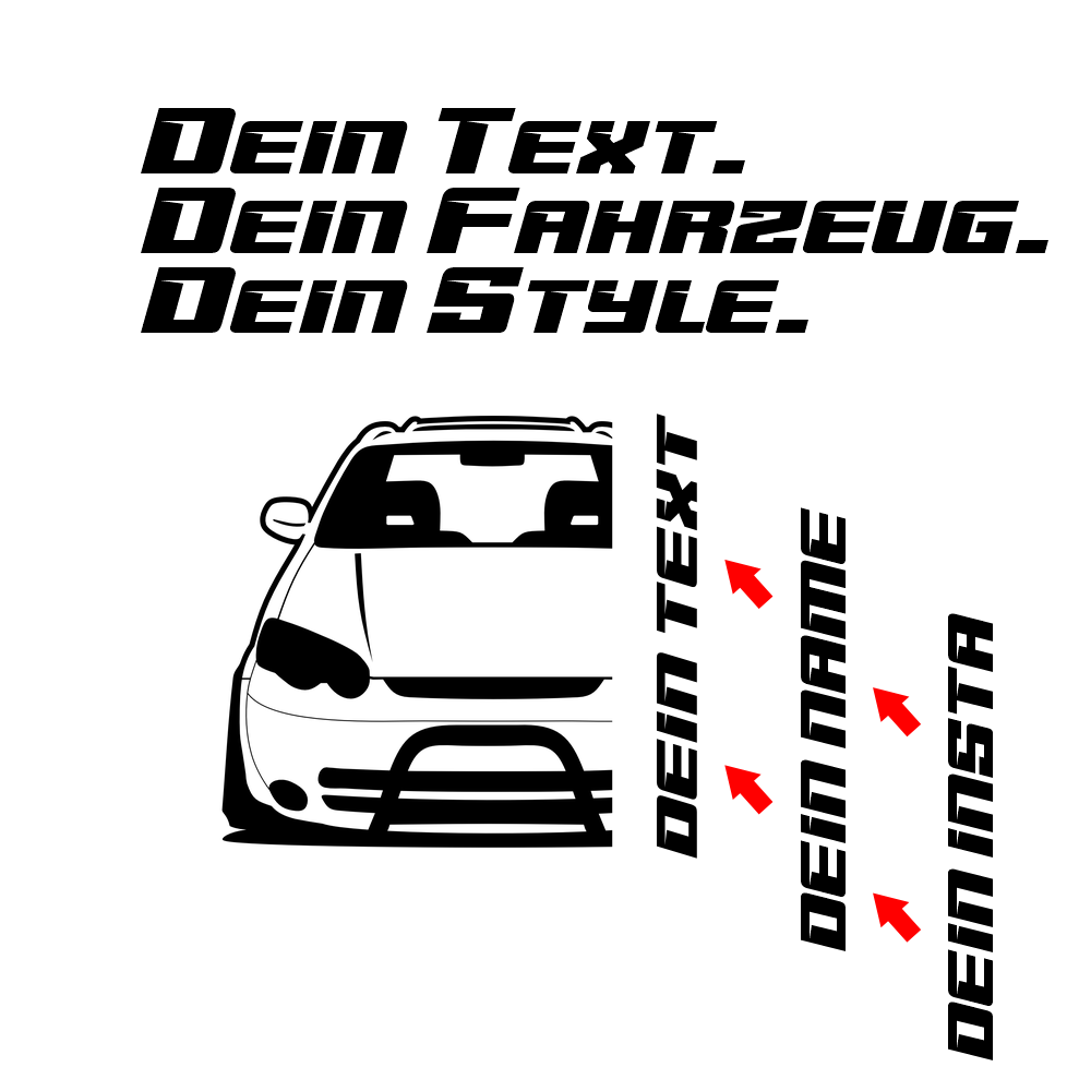 Honda HR-V GH4 Facelift BJ 2002 – personalisierbares Shirt & Hoodie