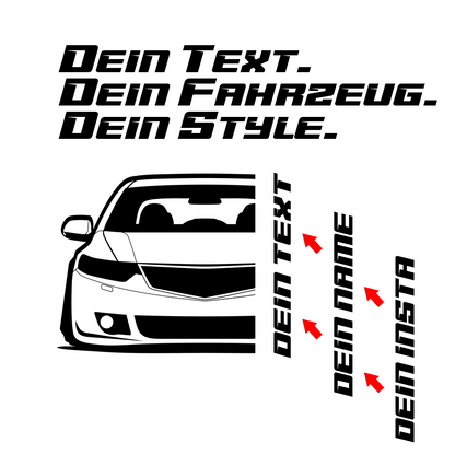 Honda Accord CW Tourer BJ 2008 – personalisierbares Shirt & Hoodie