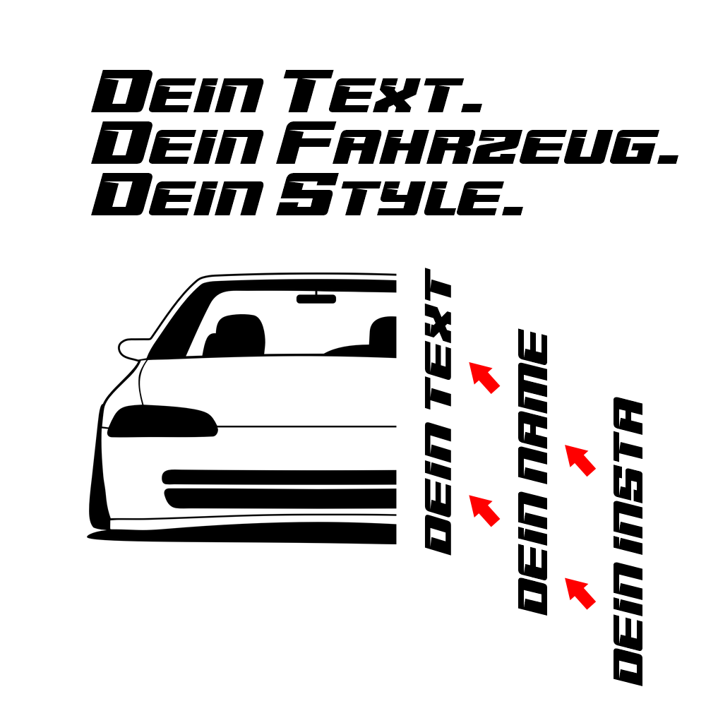 1991 Honda Civic EG Sedan – Customizable Shirts & Hoodies