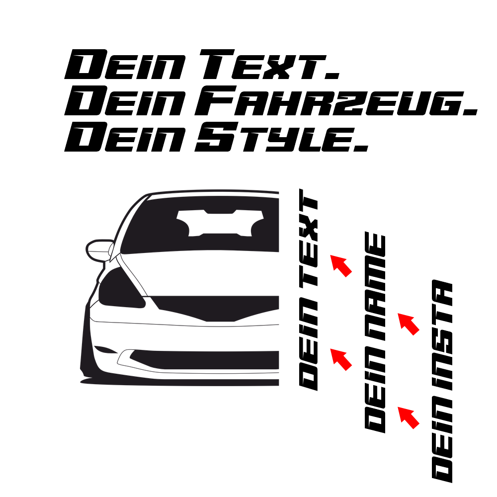 Honda Jazz GD BJ 2001 – personalisierbares Shirt & Hoodie