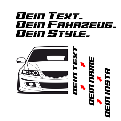Honda Accord CL1 Euro R MY 2002 – customizable Shirts & Hoodies