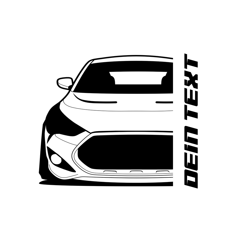 Hyundai Veloster FS Turbo BJ 2011 – personalisierbares Shirt & Hoodie