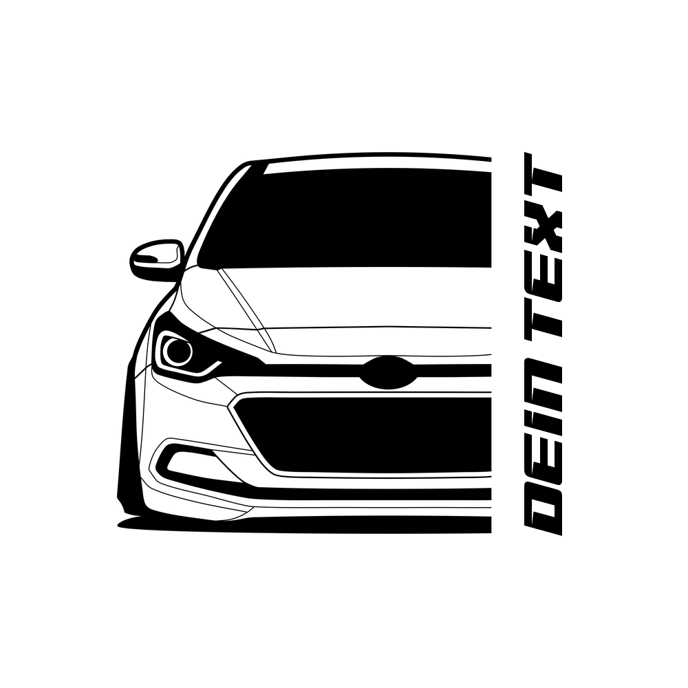 Hyundai I20 BJ 2020 – personalisierbares Shirt & Hoodie