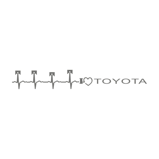 Love Toyota 10cm Sticker