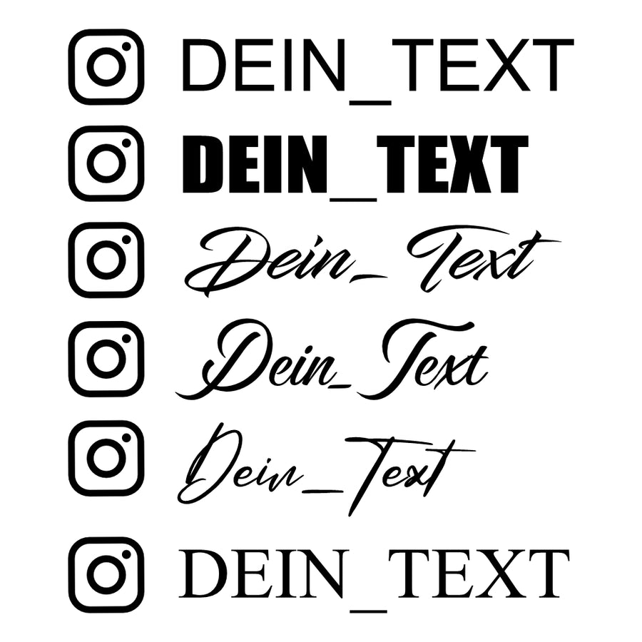 Dein Instagram Sticker 2 Stück
