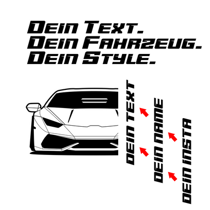Lamborghini Huracán BJ 2014 – personalisierbares Shirt & Hoodie