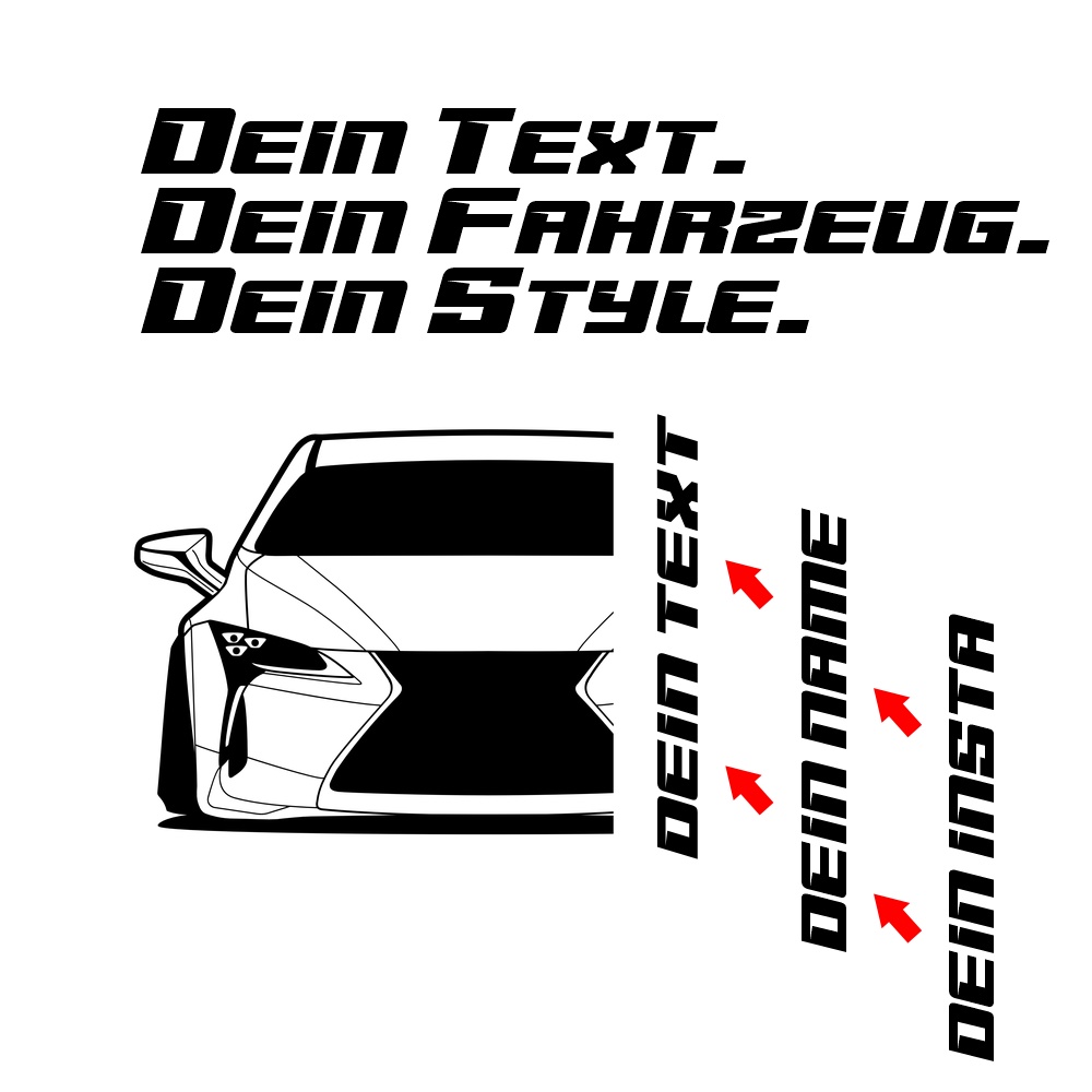 Lexus LC500 BJ 2017 – personalisierbares Shirt & Hoodie