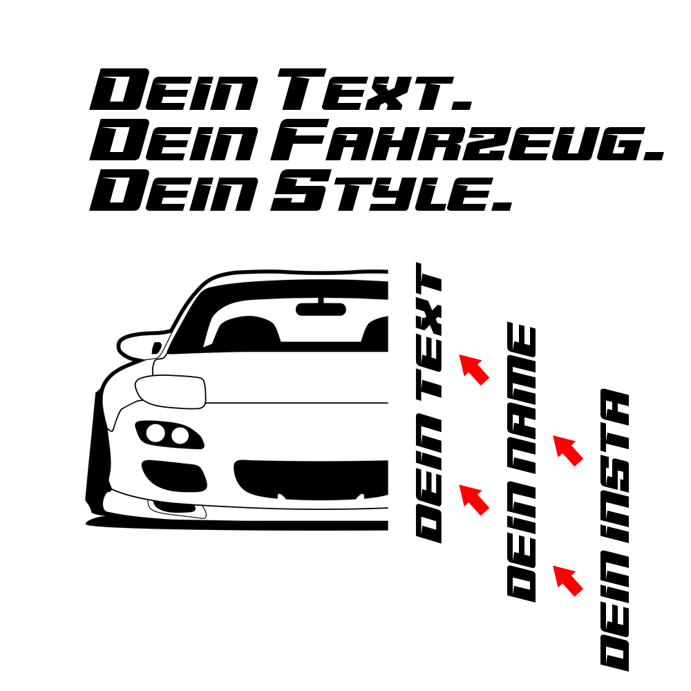 1992 Mazda RX-7 FD – customizable Shirts & Hoodies