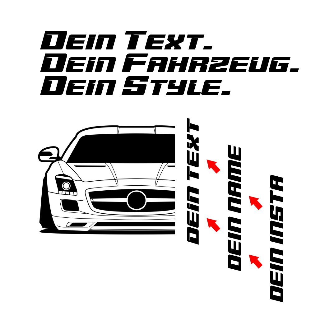 Mercedes SLS AMG MY 2010 – customizable Shirts & Hoodies