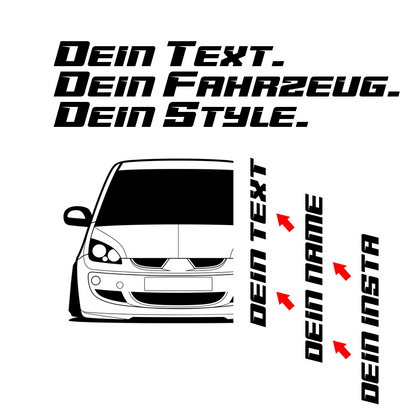 Mitsubishi Colt CZT BJ 2005 – personalisierbares Shirt & Hoodie