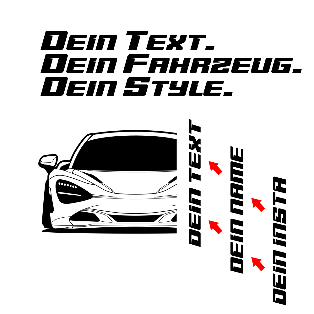 McLaren 720 S BJ 2017 – personalisierbares Shirt & Hoodie