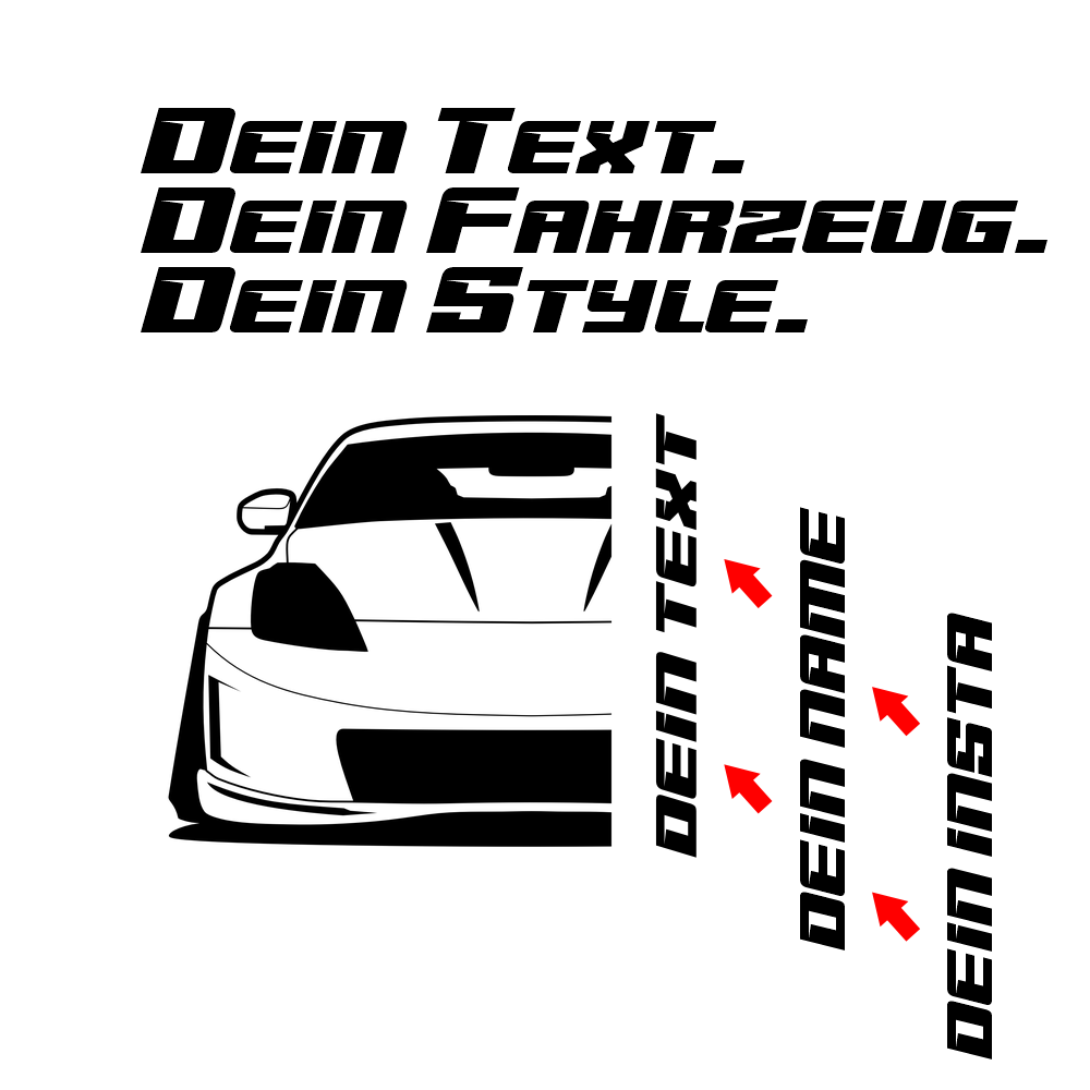 Nissan 350 Z PFL BJ 2002 – personalisierbares Shirt & Hoodie