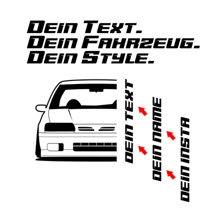Nissan Primera P10 BJ 1990 – personalisierbares Shirt & Hoodie