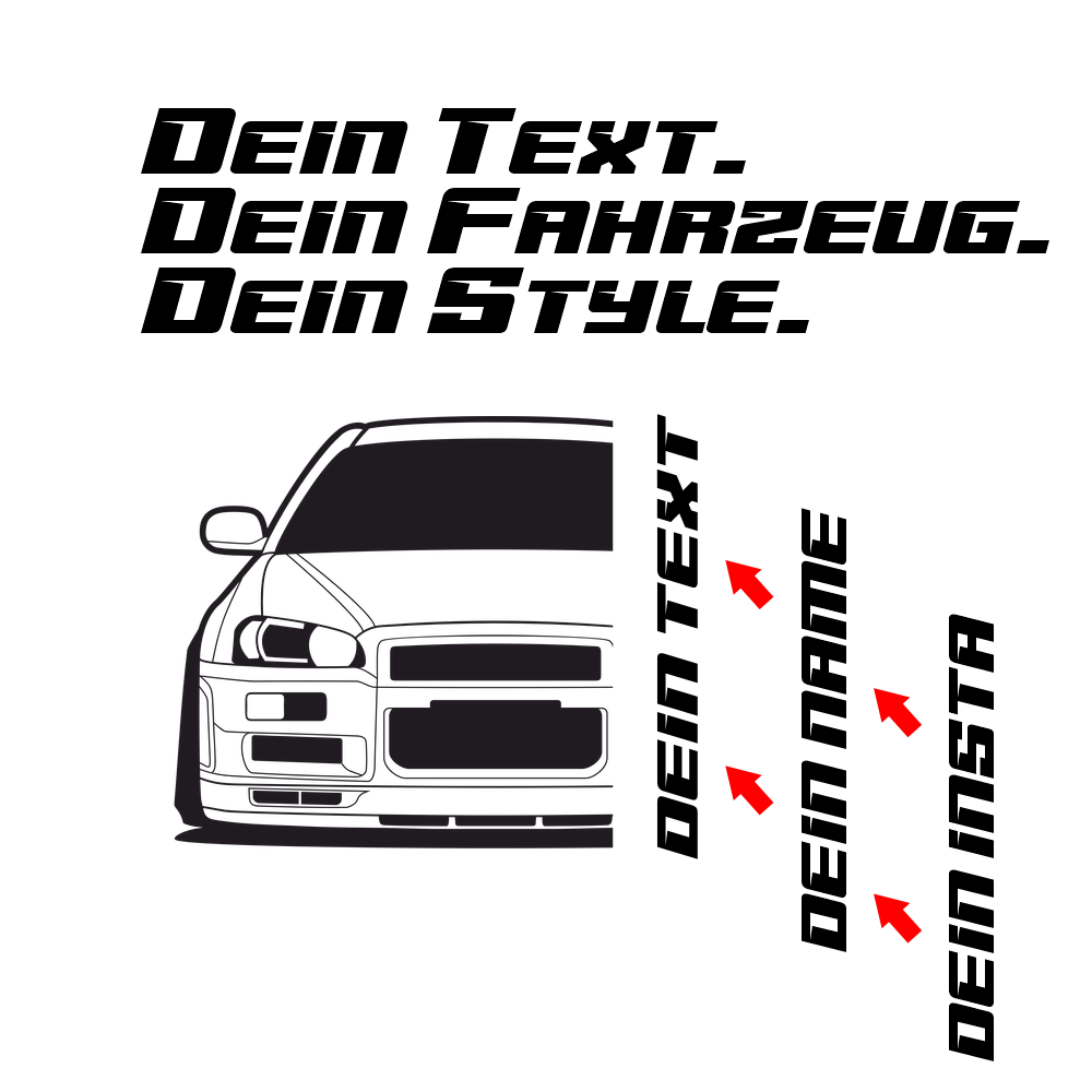 Nissan Skyline R34 GTR BJ 1999 – personalisierbares Shirt & Hoodie