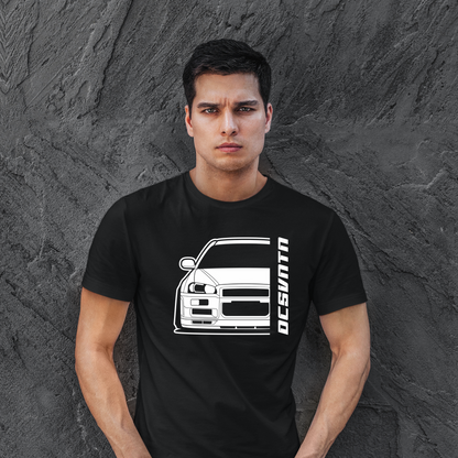 Nissan Skyline R34 GTR BJ 1999 – personalisierbares Shirt & Hoodie
