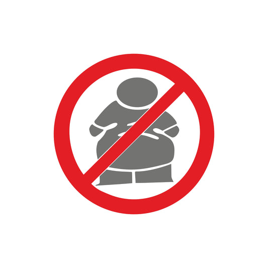 No Fat Boys Verbotsschild