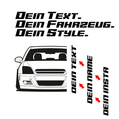 Opel Vectra C MY 2002 – customizable Shirts & Hoodies