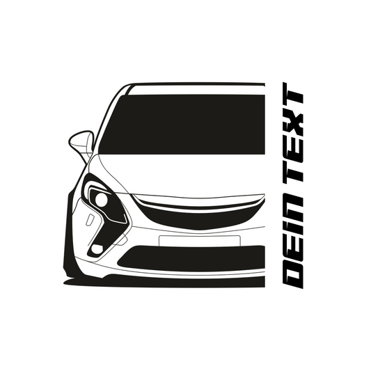 Opel Zafira C Tourer BJ 2011 – personalisierbares Shirt & Hoodie