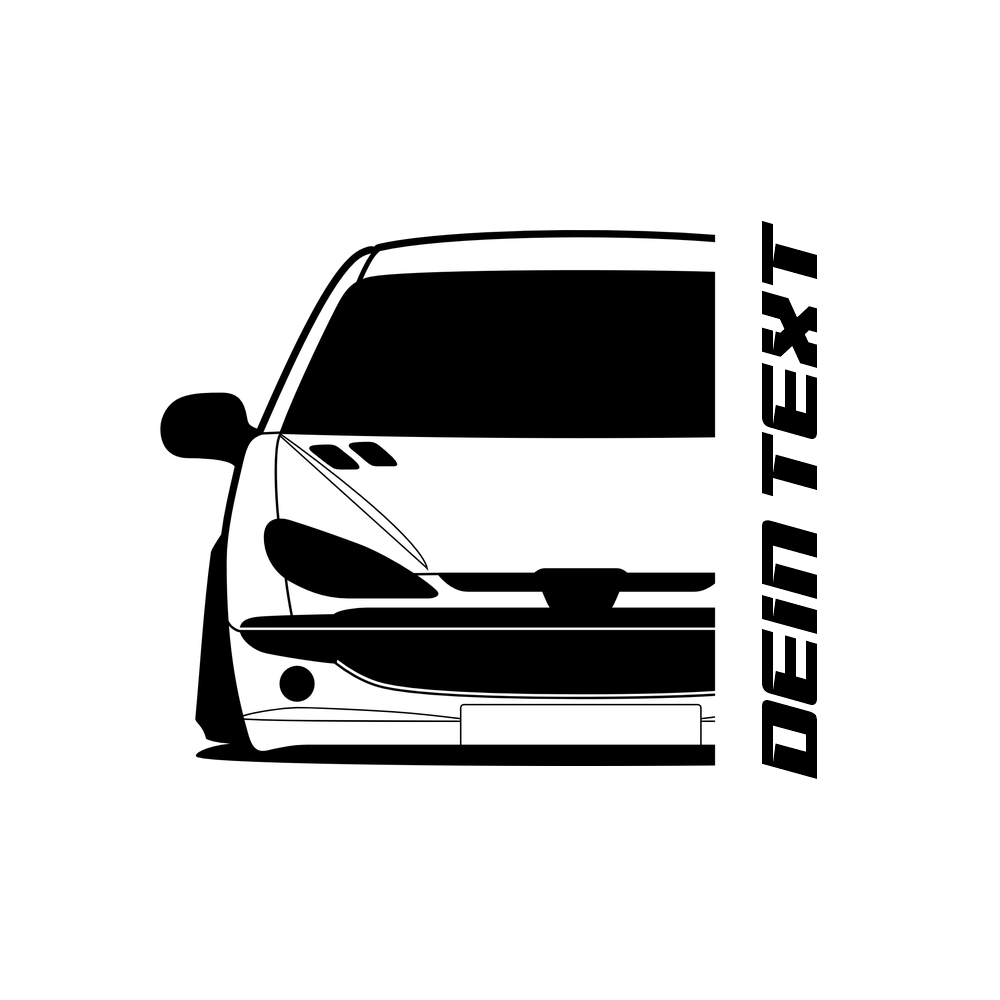 Peugeot 206 MY 1998 – customizable Shirts & Hoodies