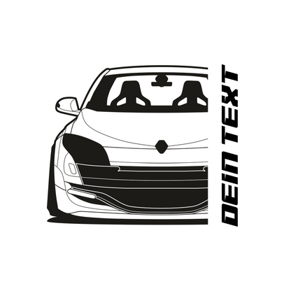 Renault Megane III RS Vorfacelift BJ 2008 – personalisierbares Shirt & Hoodie