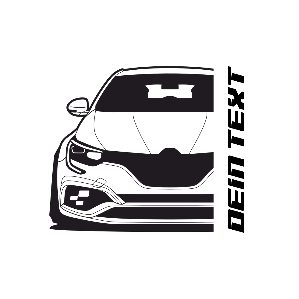 Renault Megane RS BJ 2018 – personalisierbares Shirt & Hoodie
