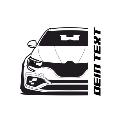 Renault Megane RS BJ 2018 – personalisierbares Shirt & Hoodie