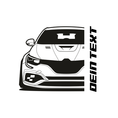 Renault Megane RS Trophy BJ 2018 – personalisierbares Shirt & Hoodie