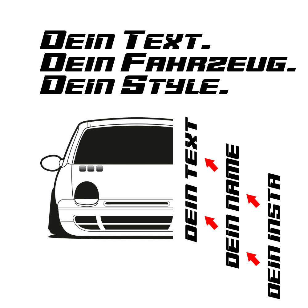Renault Twingo BJ 1993 – personalisierbares Shirt & Hoodie