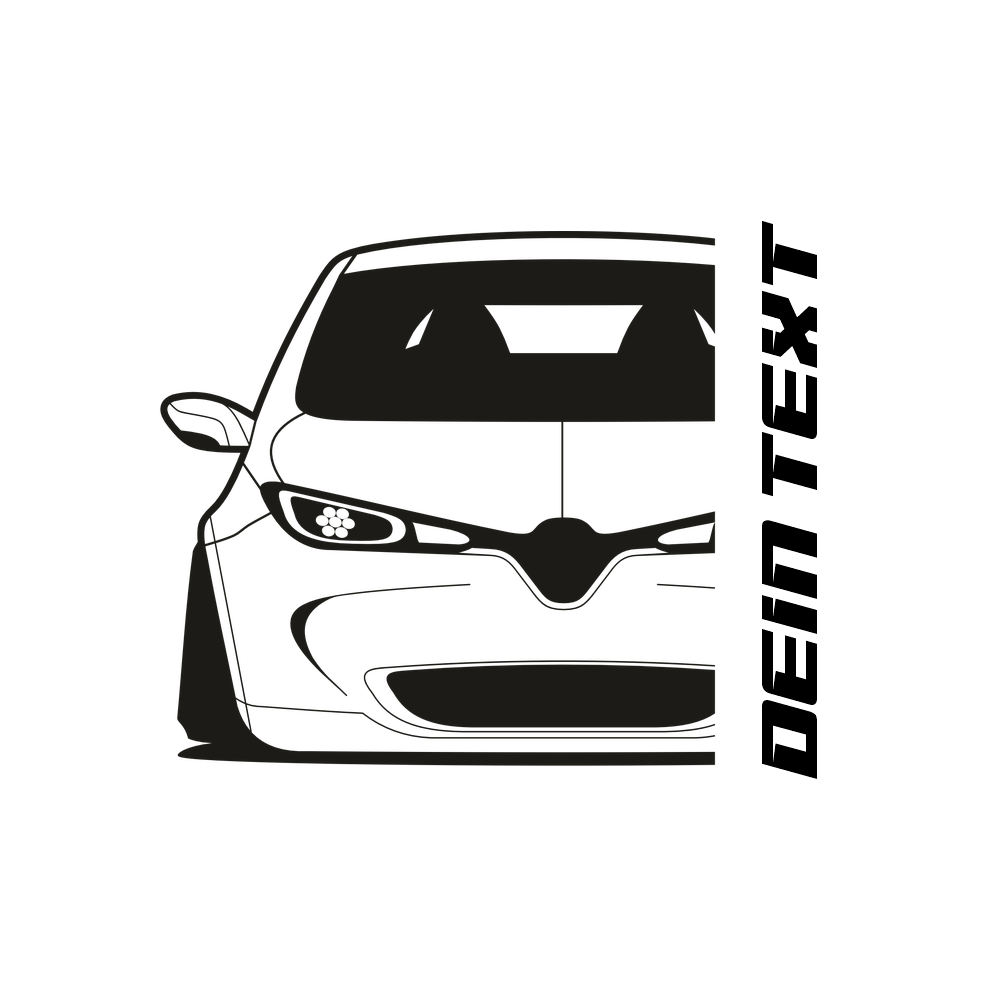 Renault Zoe BJ 2018 – personalisierbares Shirt & Hoodie