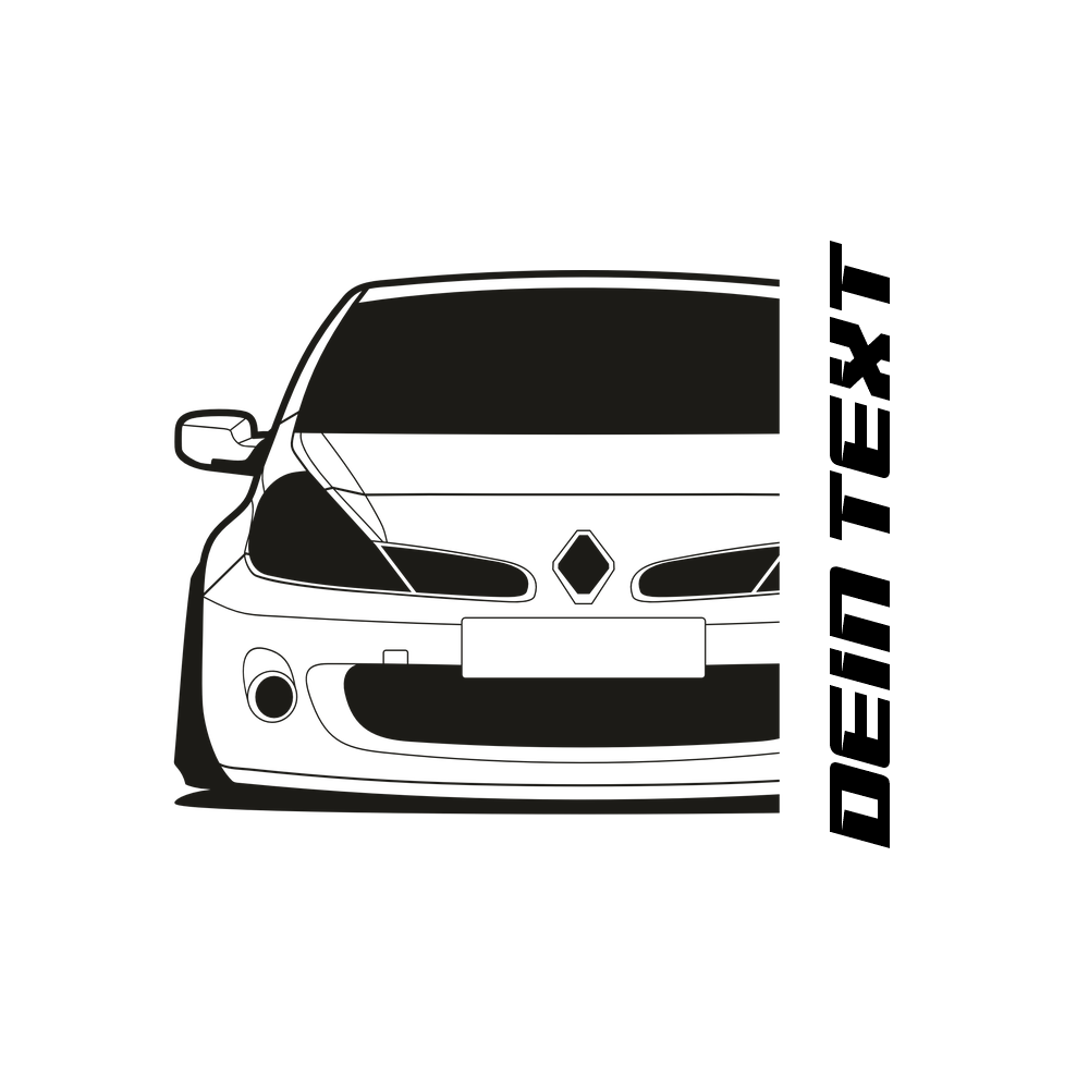 Renault Clio RS Phase 1 BJ 2005 – personalisierbares Shirt & Hoodie