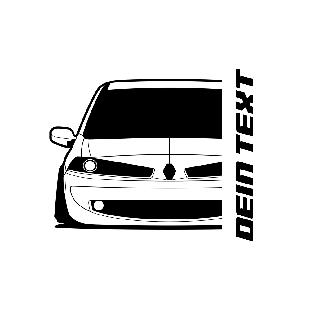 Renault Megane II BJ 2006 – personalisierbares Shirt & Hoodie