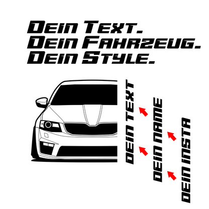 Skoda Octavia RS III MY 2012 – customizable Shirts & Hoodies