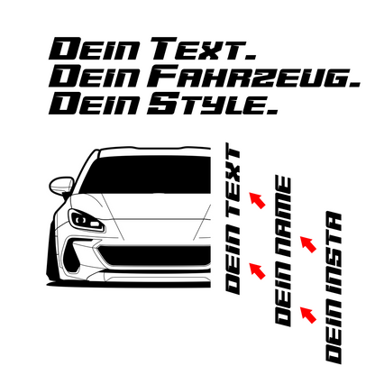 Subaru BRZ BJ 2021 – personalisierbares Shirt & Hoodie